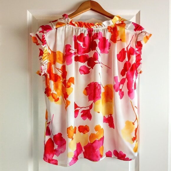 Cynthia Steffe Ruffle Trim Sleeveless Top - Picture 2 of 5